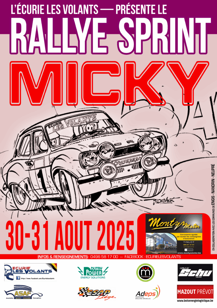 Inscription au Rallye Sprint Micky