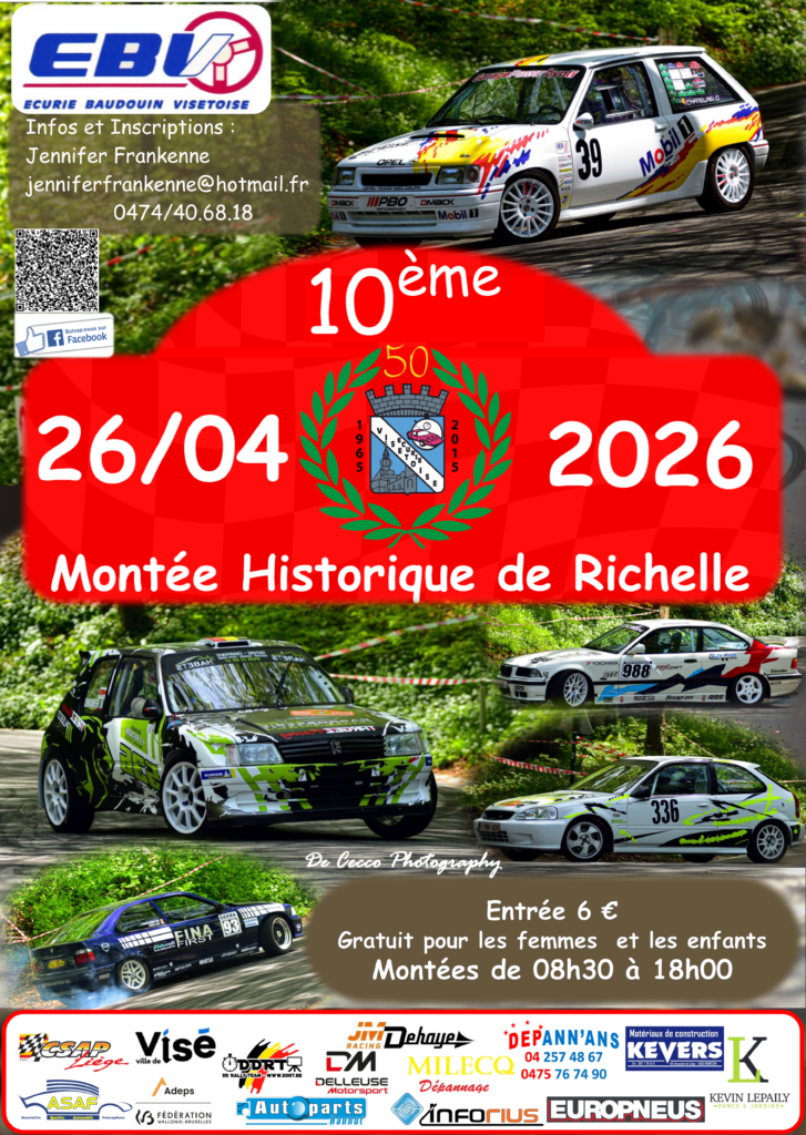 Inscription à la 10ème Montée Historique de Richelle