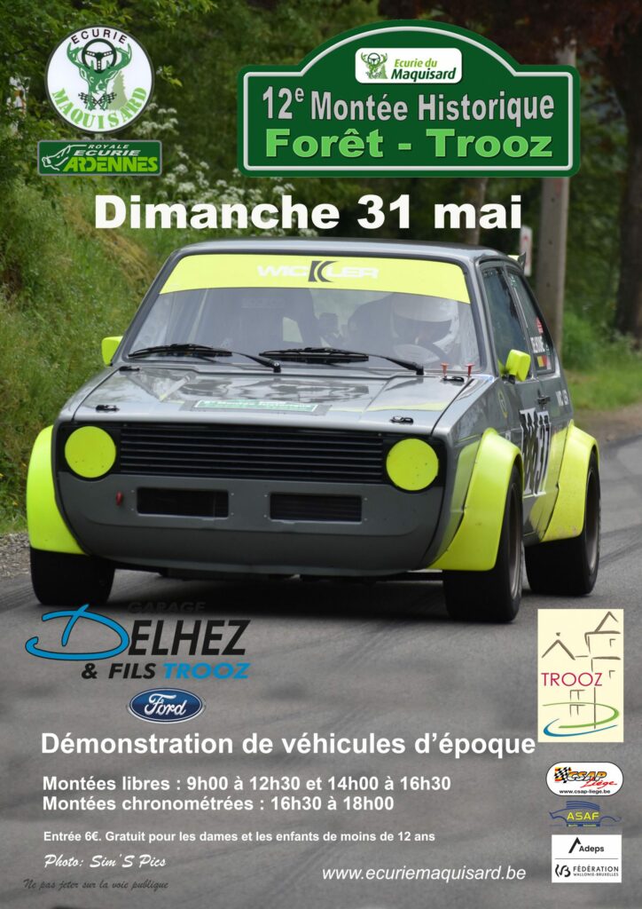 Inscription à la 12ème Montée Historique de Forêts-Trooz