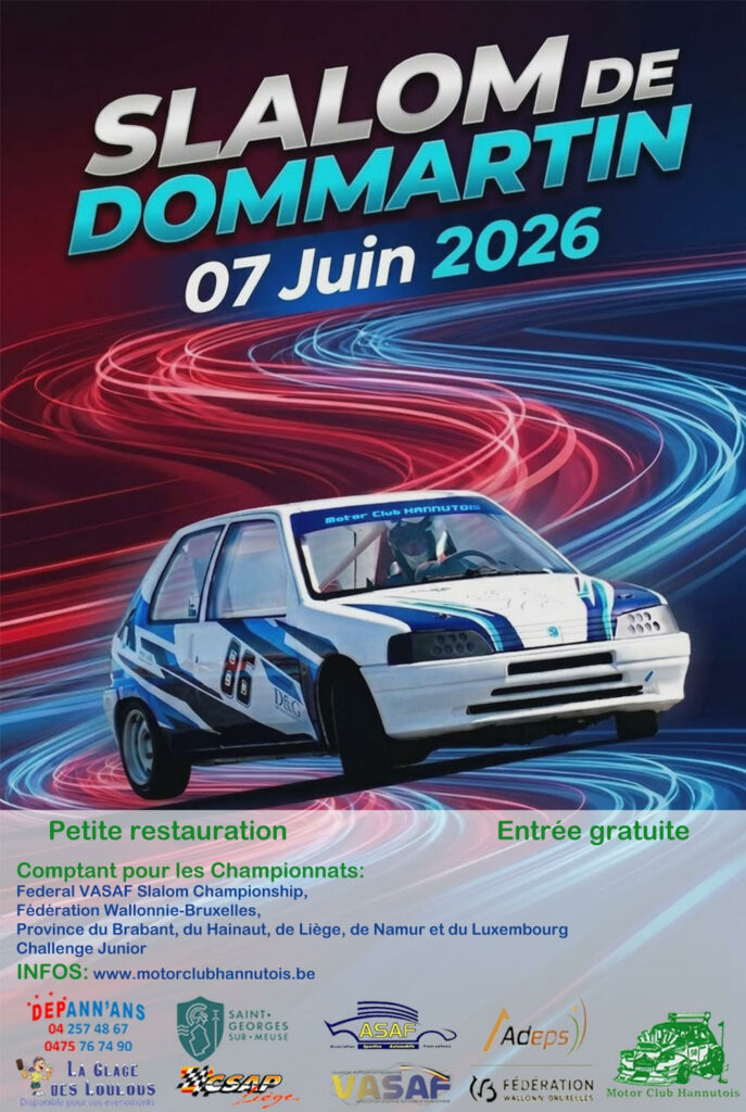 Inscription au 10ème Slalom de Dommartin