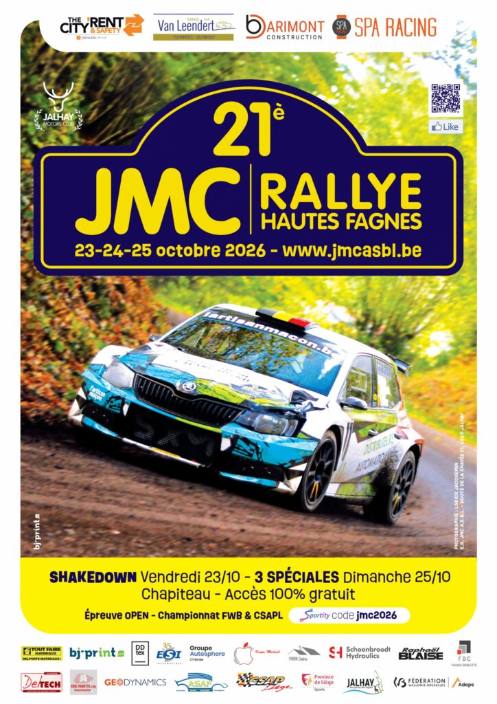 Inscription au 21ème JMC Rallye